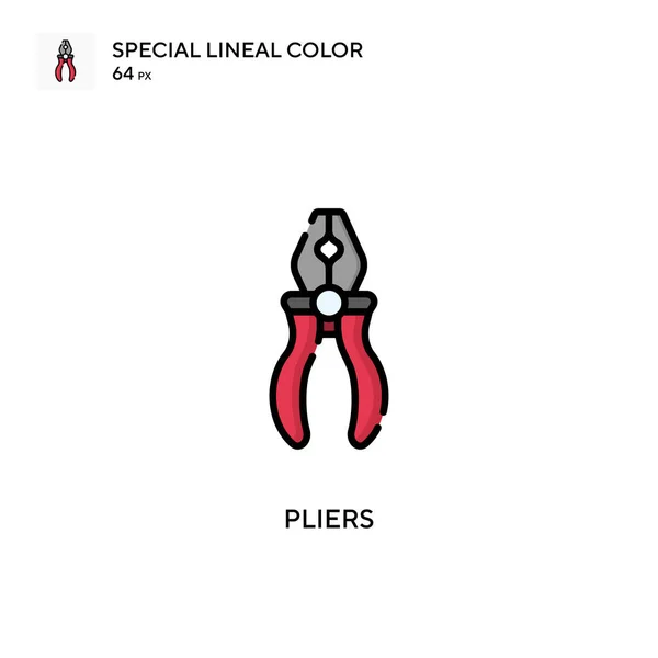 Pliers Soecial Lineal Color Vector Icon 디자인 모바일 — 스톡 벡터