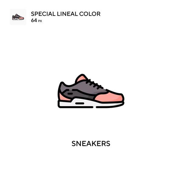 Sneakers Soecial Icona Vettoriale Colore Lineare Modello Disegno Simbolo Illustrazione — Vettoriale Stock