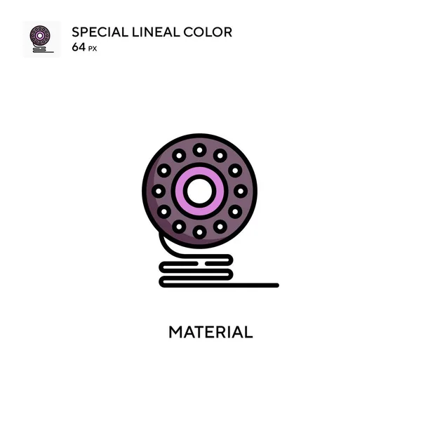 Material Soecial Lineal Color Vector Icon Illustration Symbol Design Template — Stock Vector