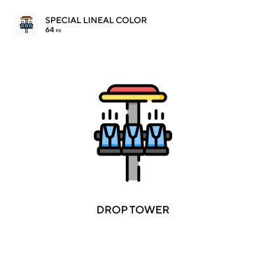 Özel doğrusal renk vektör simgesini bırakın. Web mobil UI ögesi için resimleme sembolü tasarım şablonu.