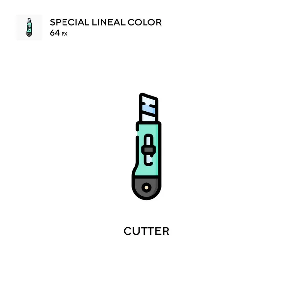 Cutter Spezielles Lineares Farbvektorsymbol Illustration Symbol Design Vorlage Für Web — Stockvektor