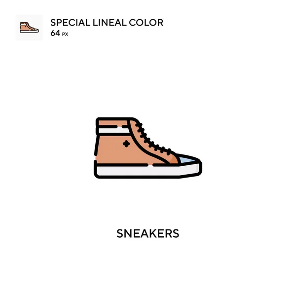 Sneakers Speciale Icona Vettoriale Colori Lineari Modello Disegno Simbolo Illustrazione — Vettoriale Stock