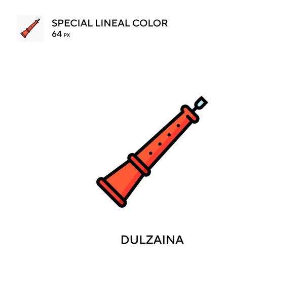 Dulzaina Spezielles Lineares Farbvektorsymbol Illustration Symbol Design Vorlage Für Web — Stockvektor