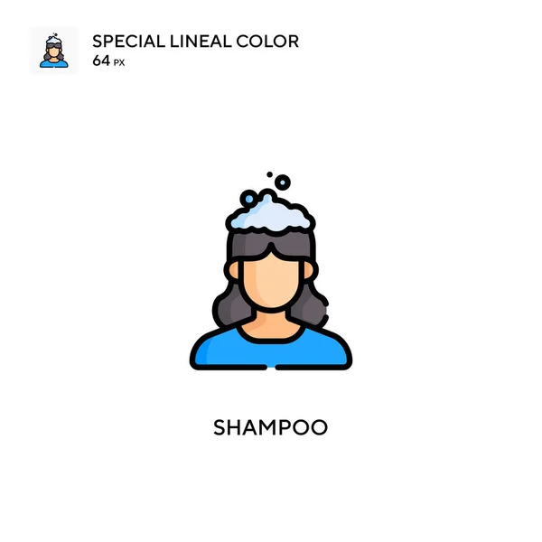 Şampuan Özel Doğrusal Renk Vektör Simgesi Web Mobil Ögesi Için — Stok Vektör