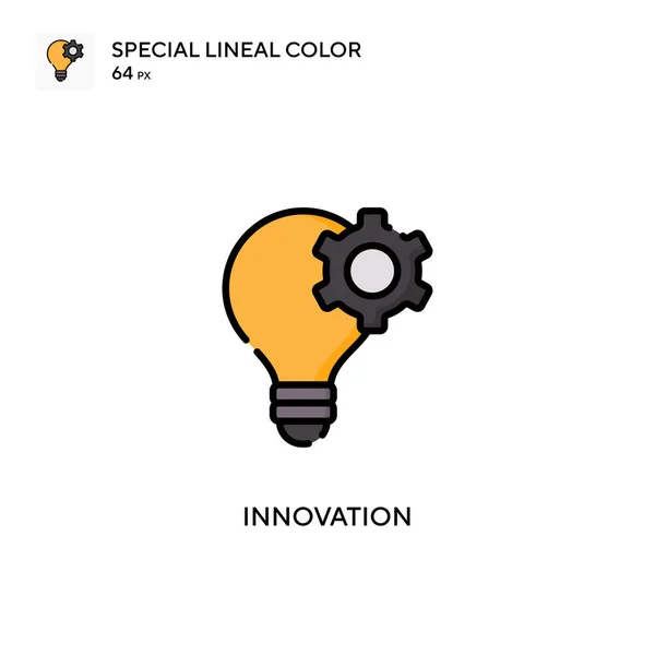 Innovación Icono Especial Vector Color Lineal Plantilla Diseño Símbolo Ilustración — Vector de stock