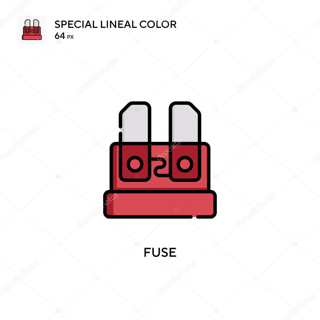 Fuse Special lineal color vector icon. Illustration symbol design template for web mobile UI element.