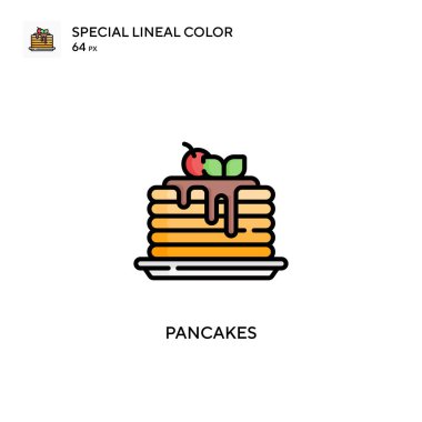 Krep özel doğrusal renk vektör simgesi. Web mobil UI ögesi için resimleme sembolü tasarım şablonu.