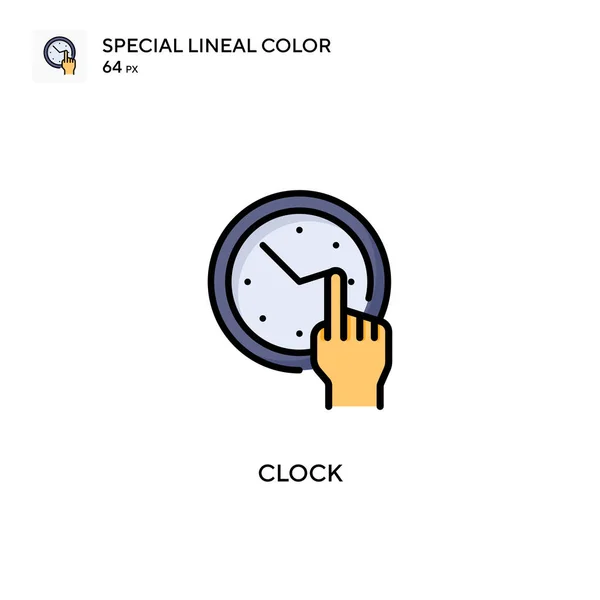 Uhr Spezielles Lineares Farbvektorsymbol Illustration Symbol Design Vorlage Für Web — Stockvektor