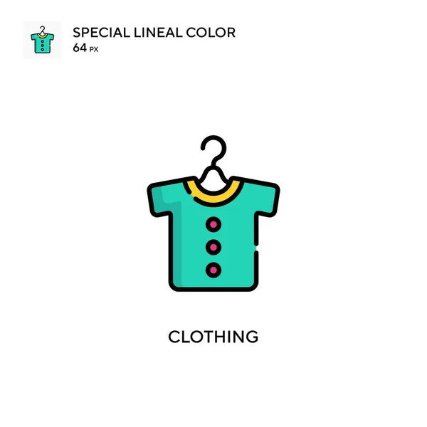 Odzież Specjalna Ikona Wektora Koloru Linii Ilustracja Szablonu Projektu Symbolu — Wektor stockowy