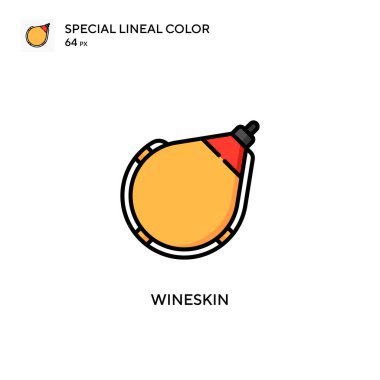 Wineskin Special lineal color vector icon. Illustration symbol design template for web mobile UI element. clipart