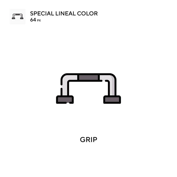 Grip Special Lineal Color Vector Icon Illustration Symbol Design Template — Stock Vector