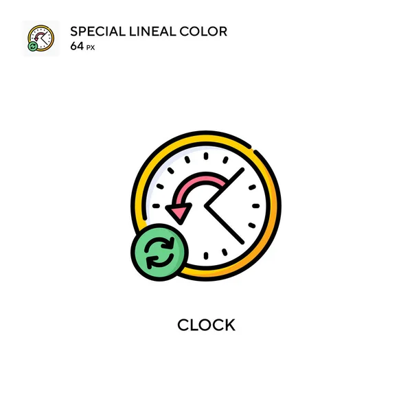 Uhr Spezielles Lineares Farbvektorsymbol Illustration Symbol Design Vorlage Für Web — Stockvektor