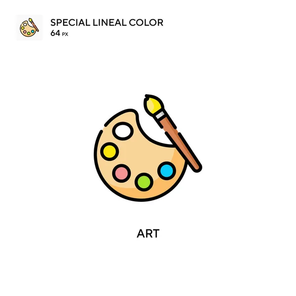 Art Special Lineares Farbvektorsymbol Illustration Symbol Design Vorlage Für Web — Stockvektor