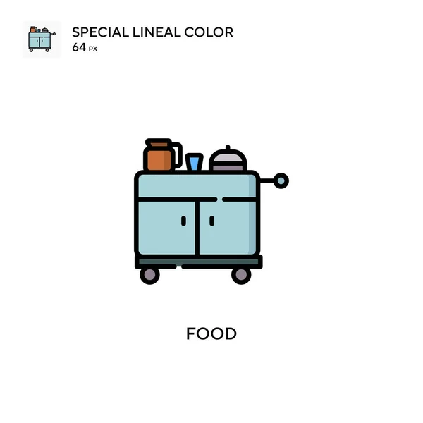 Voedsel Speciale Lineaire Kleur Vector Pictogram Illustratie Symbool Ontwerp Sjabloon — Stockvector