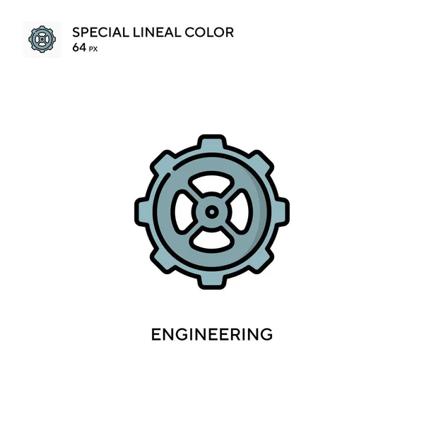 Maszynownia Specjalna Ikona Wektora Koloru Liniowego Ilustracja Szablonu Projektu Symbolu — Wektor stockowy
