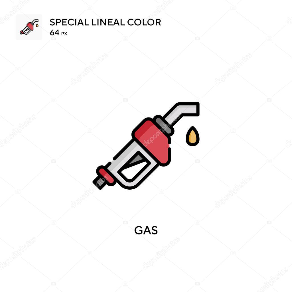 Gas Special lineal color vector icon. Illustration symbol design template for web mobile UI element.