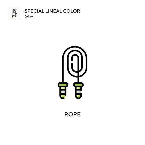 Rope Special Lineal Color Vector Icon 디자인 모바일 — 스톡 벡터