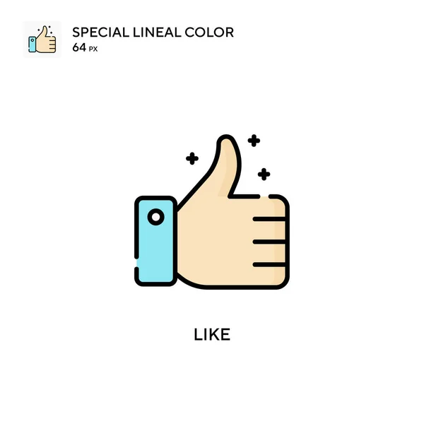 Som Speciell Linjal Färg Vektor Ikon Illustration Symbol Design Mall — Stock vektor