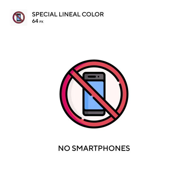 Δεν Smartphones Ειδική Lineal Χρώμα Διάνυσμα Εικονίδιο Πρότυπο Σχεδίασης Συμβόλων — Διανυσματικό Αρχείο