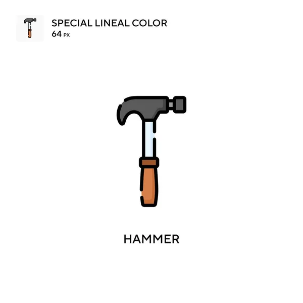 Hammer Ειδική Lineal Χρώμα Διάνυσμα Εικονίδιο Πρότυπο Σχεδίασης Συμβόλων Εικονογράφησης — Διανυσματικό Αρχείο