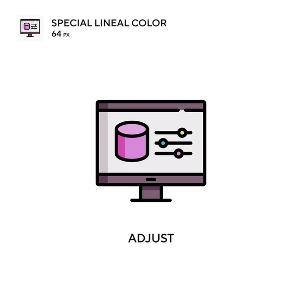 Adjust Special Lineal Color Vector Icon Illustration Symbol Design Template — Stock Vector