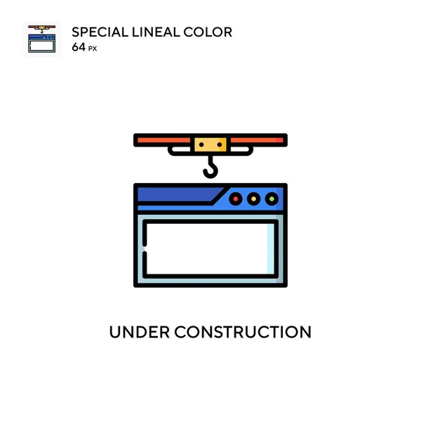 Construção Ícone Vetorial Cor Linear Especial Modelo Design Símbolo Ilustração —  Vetores de Stock