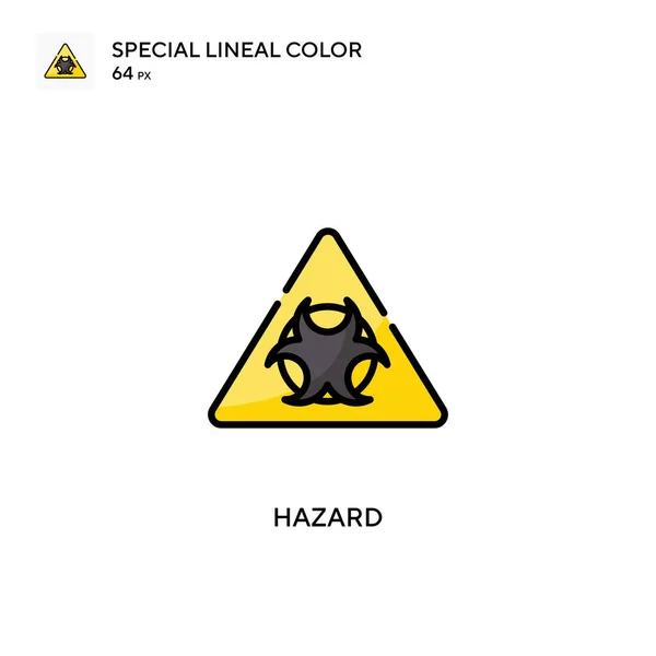 Hazard Spezielles Lineares Farbvektorsymbol Illustration Symbol Design Vorlage Für Web — Stockvektor