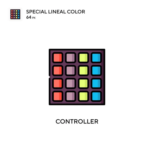 Controller Speciale Lijnkleur Vector Pictogram Illustratie Symbool Ontwerp Sjabloon Voor — Stockvector