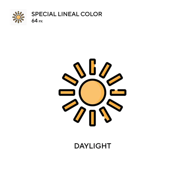 Денне Світло Спеціальний Лінійний Колір Вектор Піктограма Шаблон Дизайну Символів — стоковий вектор