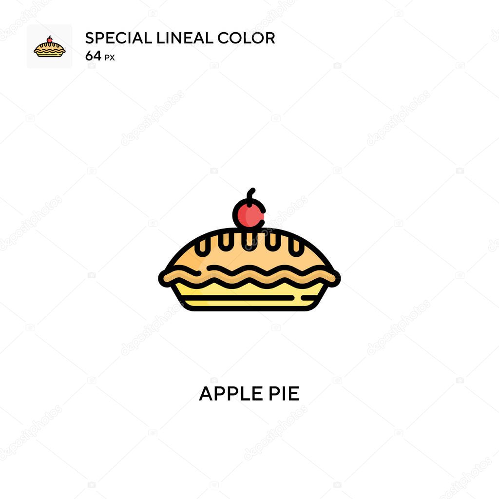 Apple Pie Special Lineal Color Vector Icon Illustration Symbol Design Template For Web Mobile Ui Element Premium Vector In Adobe Illustrator Ai Ai Format Encapsulated Postscript Eps Eps Format