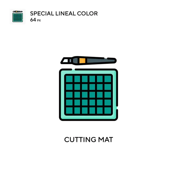 Cutting Mat Special Lineal Color Vector Icon Illustration Symbol Design — Stock Vector