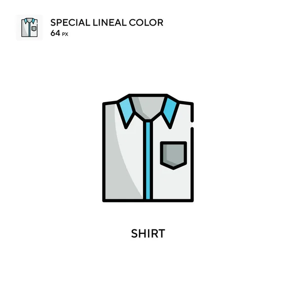 Camisa Icono Especial Vector Color Lineal Plantilla Diseño Símbolo Ilustración — Archivo Imágenes Vectoriales