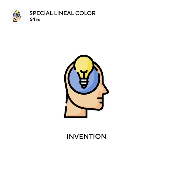 Invención Icono Especial Vector Color Lineal Plantilla Diseño Símbolo Ilustración — Archivo Imágenes Vectoriales