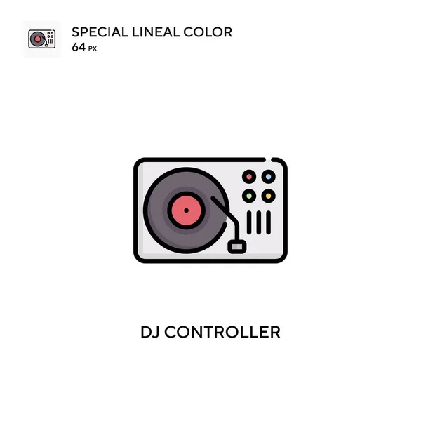 Controlador Icono Especial Vector Color Lineal Plantilla Diseño Símbolo Ilustración — Vector de stock