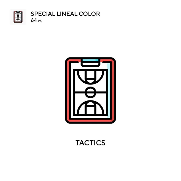 Tattica Speciale Icona Vettoriale Colori Lineari Modello Disegno Simbolo Illustrazione — Vettoriale Stock