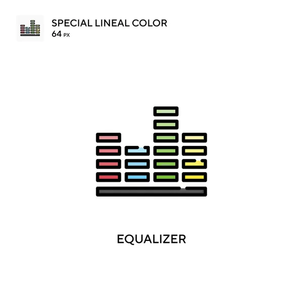 Equalizer Spezielles Lineares Farbvektorsymbol Illustration Symbol Design Vorlage Für Web — Stockvektor
