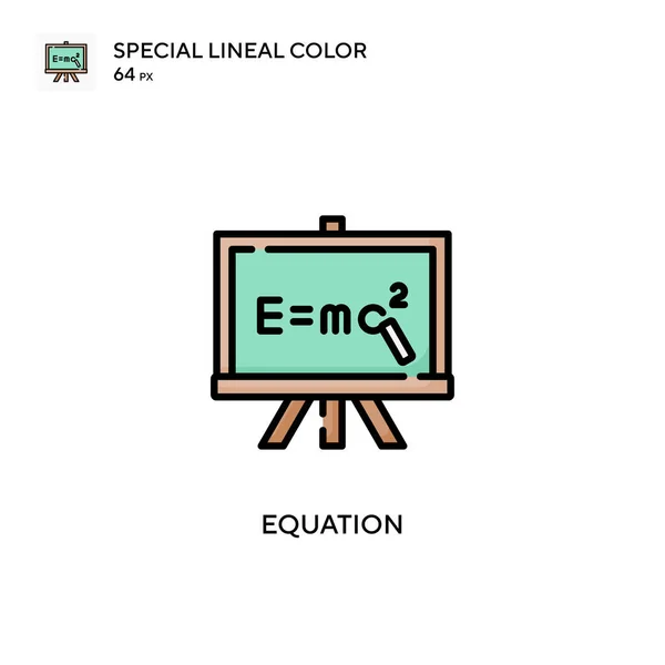 아이콘 Equation Special Lineal Color Vector Icon 디자인 모바일 — 스톡 벡터