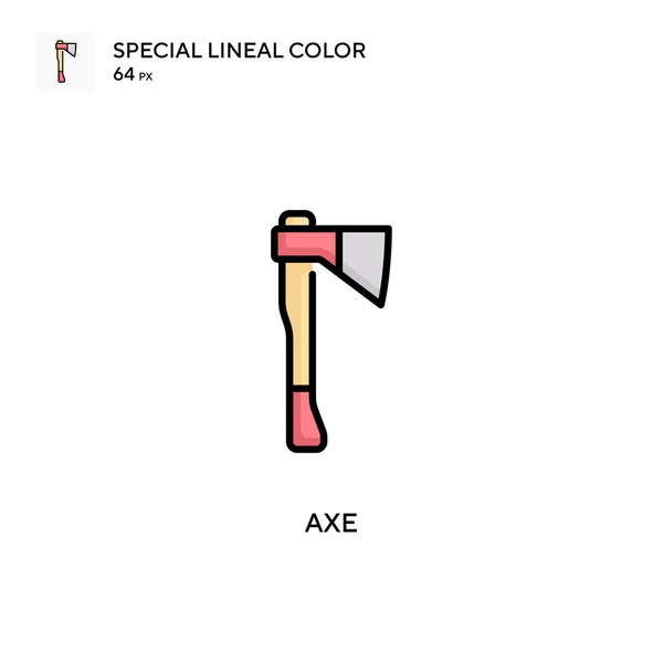 Axe Ícone Vetorial Cor Linear Especial Modelo Design Símbolo Ilustração —  Vetores de Stock