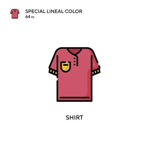 Shirt Special Lineal Color Vector Icon Illustration Symbol Design Template — Stock Vector