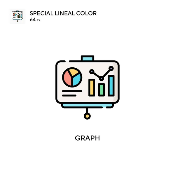 Gráfico Icono Especial Vector Color Lineal Plantilla Diseño Símbolo Ilustración — Vector de stock