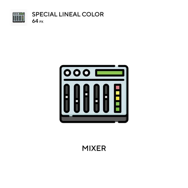 Mixer Spezielles Lineares Farbvektorsymbol Illustration Symbol Design Vorlage Für Web — Stockvektor
