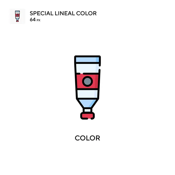 Kolor Specjalna Ikona Wektora Koloru Linii Ilustracja Szablonu Projektu Symbolu — Wektor stockowy