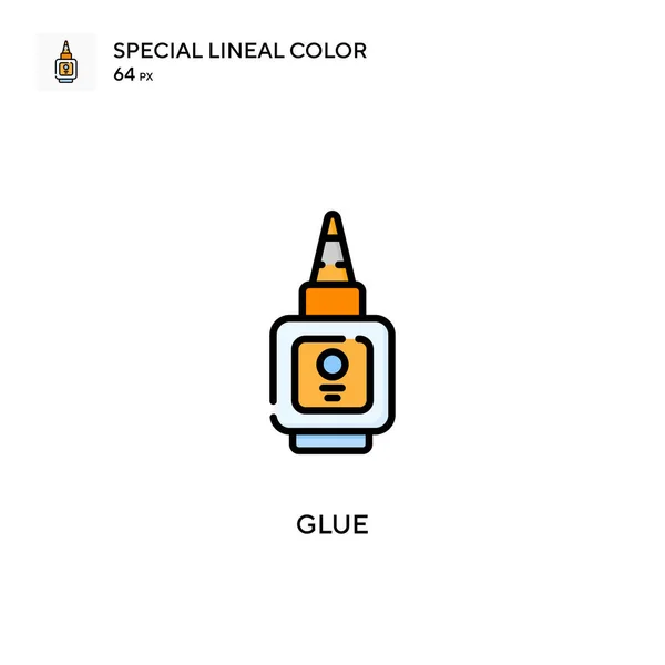 Kleber Spezielles Lineares Farbvektorsymbol Illustration Symbol Design Vorlage Für Web — Stockvektor