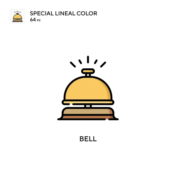 Bell Ícone Vetorial Cor Linear Especial Modelo Design Símbolo Ilustração — Vetor de Stock