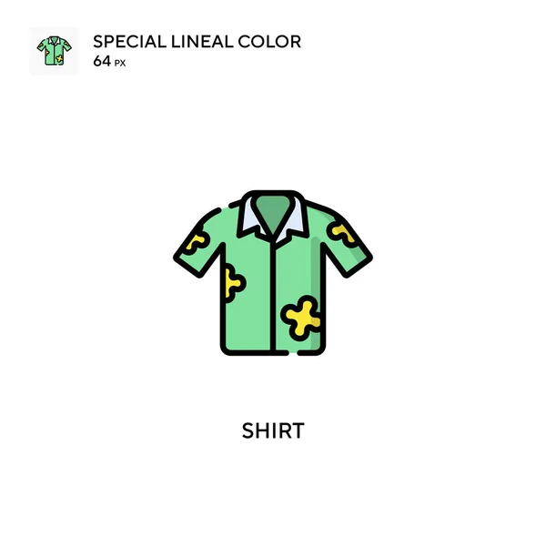 Camicia Speciale Icona Vettoriale Colori Lineari Modello Disegno Simbolo Illustrazione — Vettoriale Stock