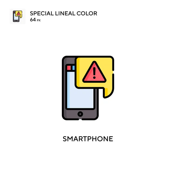 Smartphone Spezielles Lineares Farbvektorsymbol Illustration Symbol Design Vorlage Für Web — Stockvektor