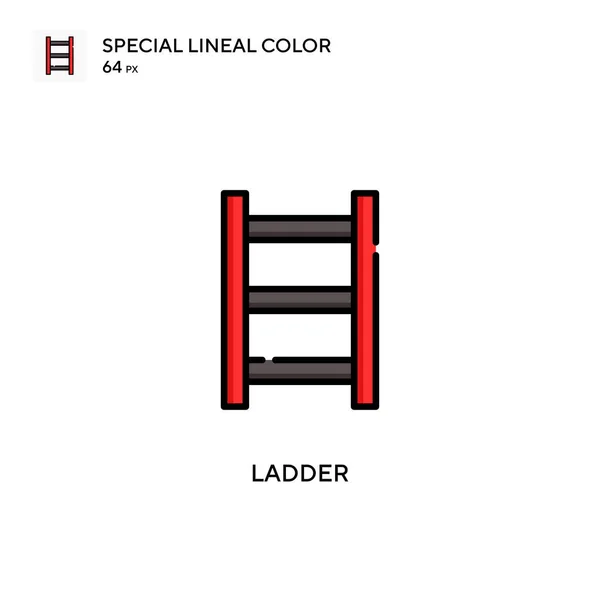 Ladder Speciale Lijnkleur Icoon Illustratie Symbool Ontwerp Sjabloon Voor Web — Stockvector