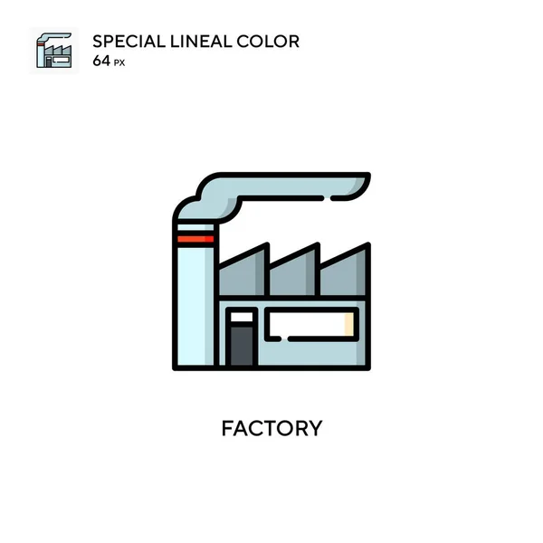 Icono Color Lineal Factory Special Plantilla Diseño Símbolo Ilustración Para — Archivo Imágenes Vectoriales