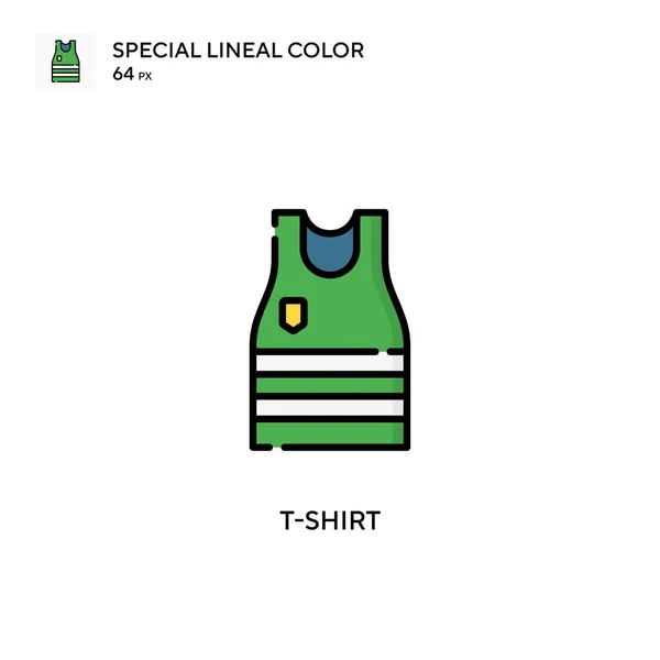 Camiseta Icono Especial Color Lineal Plantilla Diseño Símbolo Ilustración Para — Archivo Imágenes Vectoriales