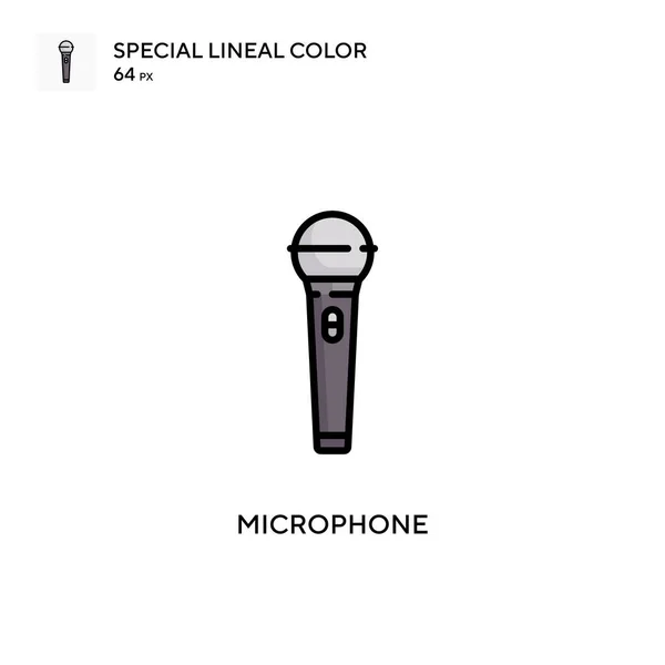 Mikrofon Spezielle Lineare Farbsymbole Illustration Symbol Design Vorlage Für Web — Stockvektor